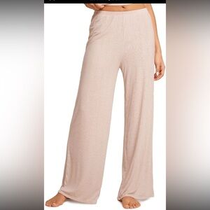 BUNDLE of 2 Women's Natrelax Pajamas Pants Wide Leg Casual Modal Ribbed Size L